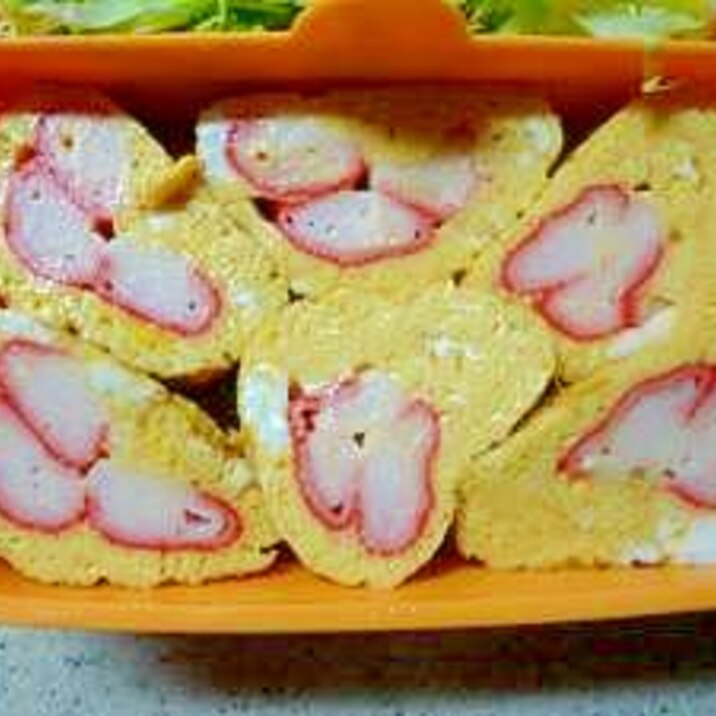お弁当レシピ　カニカマ卵焼き